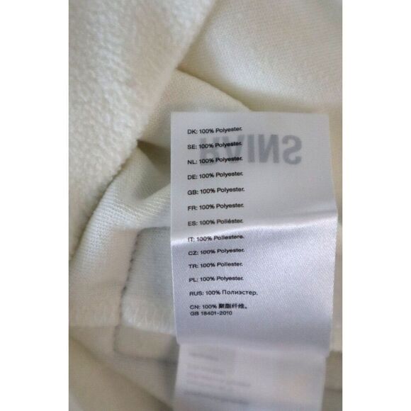 RAINS 18390 Men's Sz S Fossil Off-White L/S Fleece Pullover Sweatshirt - Picture 7 of 8